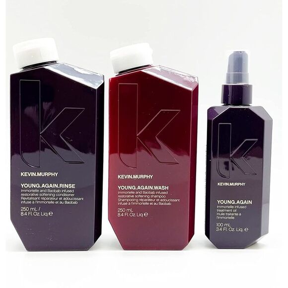 Kevin Murphy Young Again Wash Rinse 8.5 oz & Oil 3.4 oz Kit